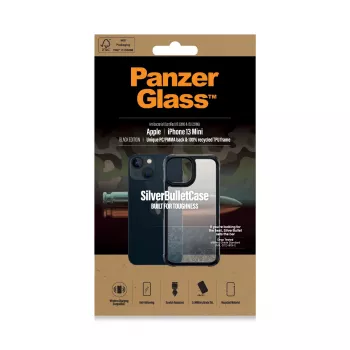 Cover PanzerGlass SilverBullet ClearCase iPhone 13 Mini Black