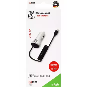 Mobile device charger 2GO 795631 Auto Cigar lighter 12/24V 5V White