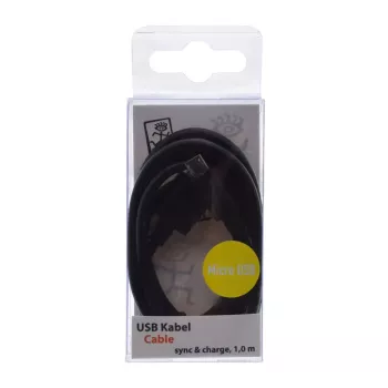 USB cable 2GO 795201 1m USB B Micro-USB B Black