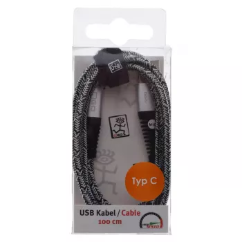 USB cable 2GO 795953 USB 3.2 Gen 1 1m USB B USB C Silver