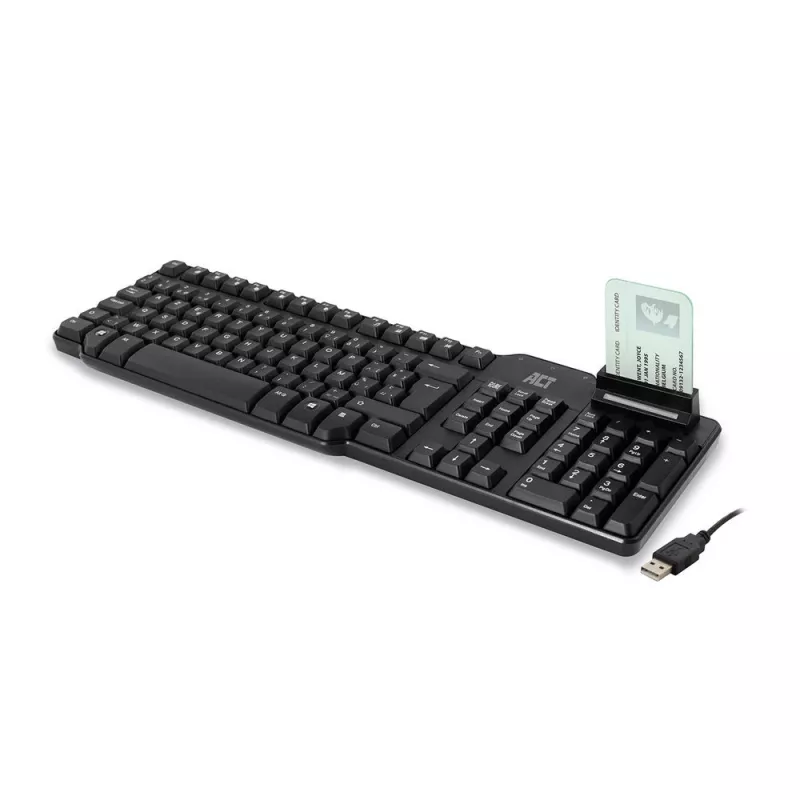 ACT Wired Keyboard with smart card reader (Azerty/BE layout)