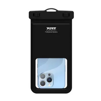 Pouch case Port Designs 901884 mobile phone case 17 cm 6.7 inch Black Transparent