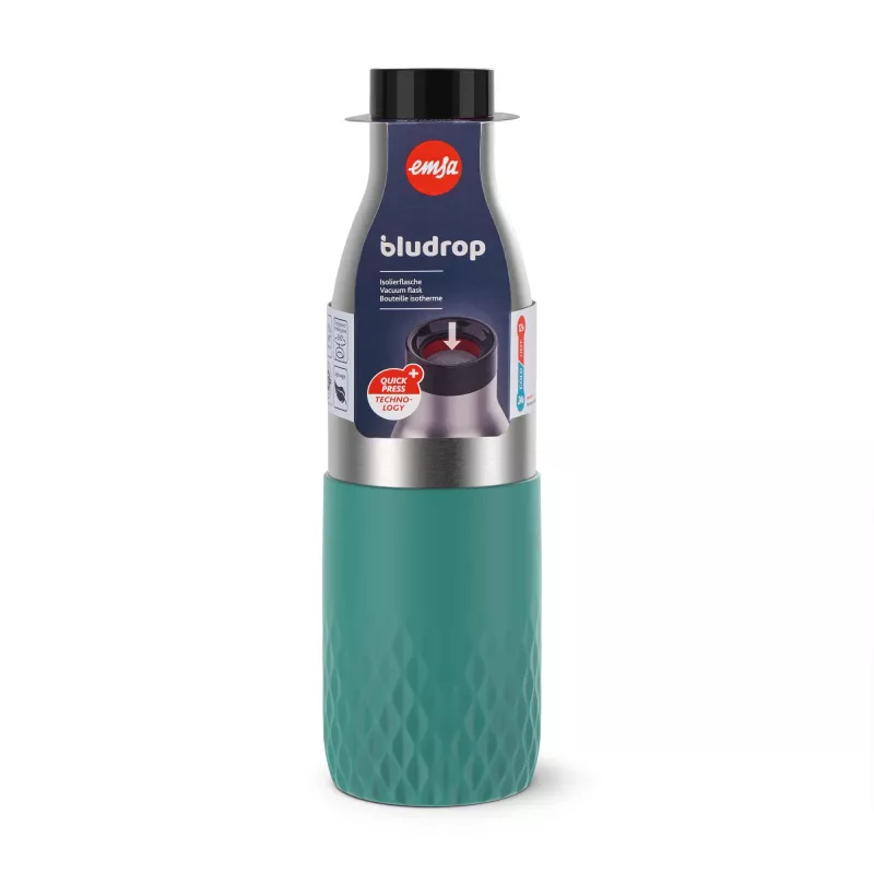 EMSA Bludrop Sleeve N31112 Daily usage 700 ml Stainless steel Green, Stainless steel