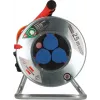 Cord reel Brennenstuhl 1198740 3 AC outlets 25 m Stainless steel