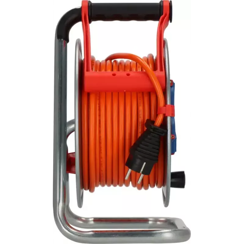 Cord reel Brennenstuhl 1198740 3 AC outlets 25 m Stainless steel