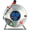 Cord reel Brennenstuhl 1198750 3 AC outlets 40 m Stainless steel