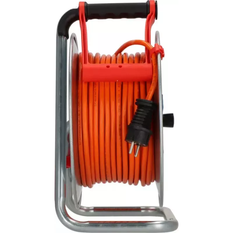 Cord reel Brennenstuhl 1198750 3 AC outlets 40 m Stainless steel