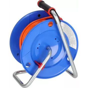 Cord reel Brennenstuhl 1208750 3 AC outlets 40 m Blue
