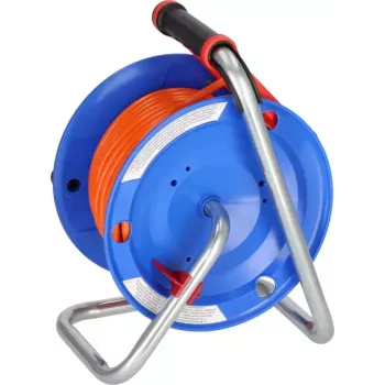 Cord reel Brennenstuhl 1218740 3 AC outlets 25 m Blue