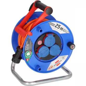 Cord reel Brennenstuhl 1218740 3 AC outlets 25 m Blue