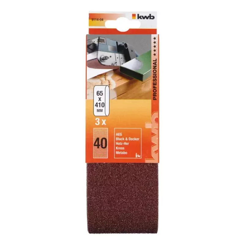 Sanding Belt KWB 911404 3 pcs