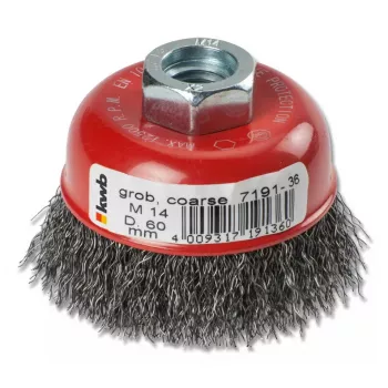 Cup brush KWB 719136 6 cm Wire thickness 0.35 mm