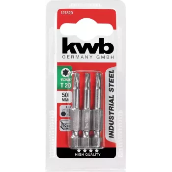 kwb INDUSTRIAL STEEL BITS 50 MM TORX T15 3 pcs