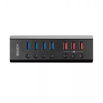 Lindy 4 Port USB 3.0 Hub with 3 Quick Charge 3.0 Ports