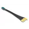 DeLOCK 90143 Coaxial Cable 0.2 m Mini FAKRA Z 4 x SMA Black