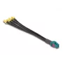 DeLOCK 90143 Coaxial Cable 0.2 m Mini FAKRA Z 4 x SMA Black