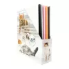 Magazine Rack HERMA Stehsammler Katzen A4 Yellow
