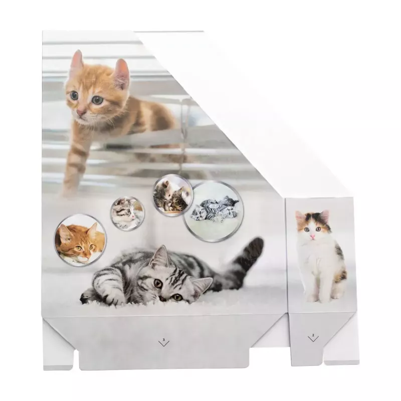 Magazine Rack HERMA Stehsammler Katzen A4 Yellow