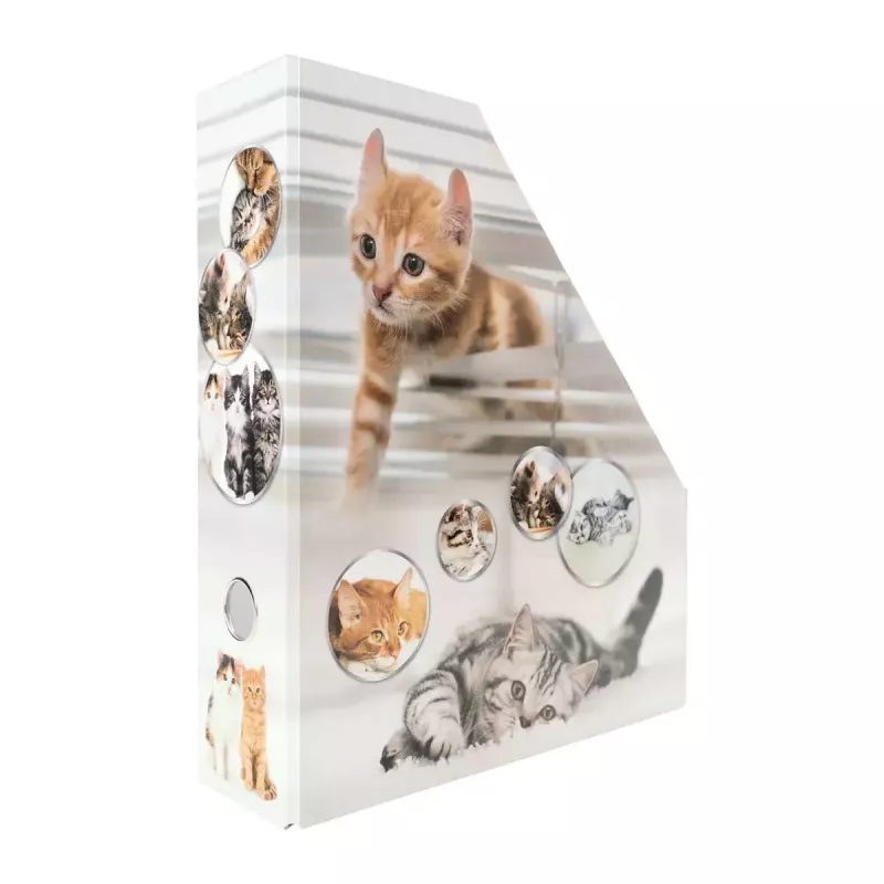 Magazine Rack HERMA Stehsammler Katzen A4 Yellow