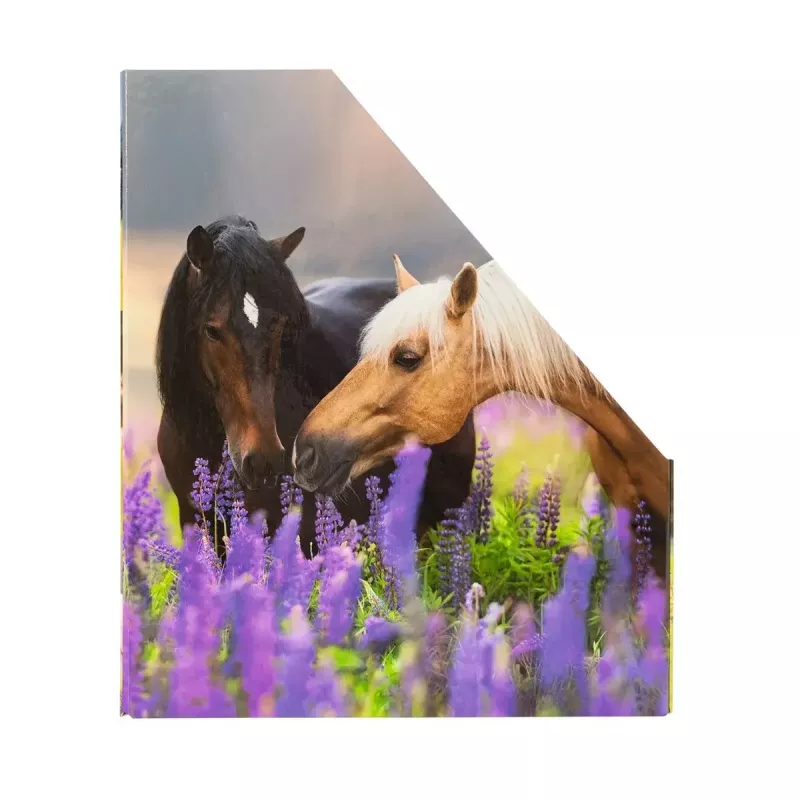 Magazine rack Herma A4 Pferdewiese elegant horse meadow design