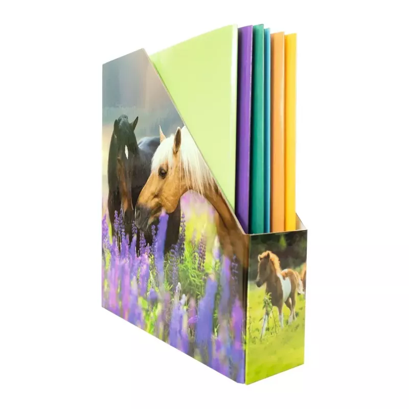 Magazine rack Herma A4 Pferdewiese elegant horse meadow design