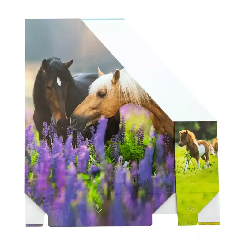 Magazine rack Herma A4 Pferdewiese elegant horse meadow design