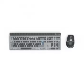 Hama WKM-750 keyboard Mouse included Home/Office Bluetooth QWERTZ German Anthracite, Black, Blue