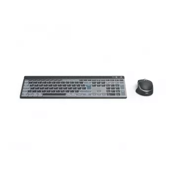 Hama WKM-750 keyboard Mouse included Home/Office Bluetooth QWERTZ German Anthracite, Black, Blue