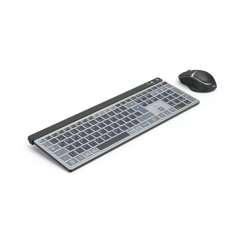 Hama WKM-750 keyboard Mouse included Home/Office Bluetooth QWERTZ German Anthracite, Black, Blue