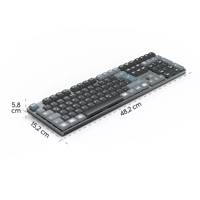 Hama WK-800 keyboard Home/Office Bluetooth QWERTZ German Anthracite, Black, Blue