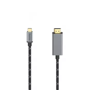 Hama 00200509 HDMI cable 1.5 m HDMI Type A (Standard) USB Type-C Black