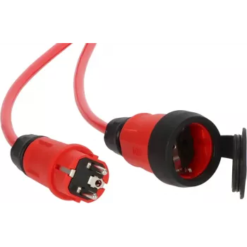 Power Extension Brennenstuhl 9161050210 5m 1 AC Outlet Outdoor Black Red