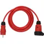 Power Extension Brennenstuhl 9161050210 5m 1 AC Outlet Outdoor Black Red