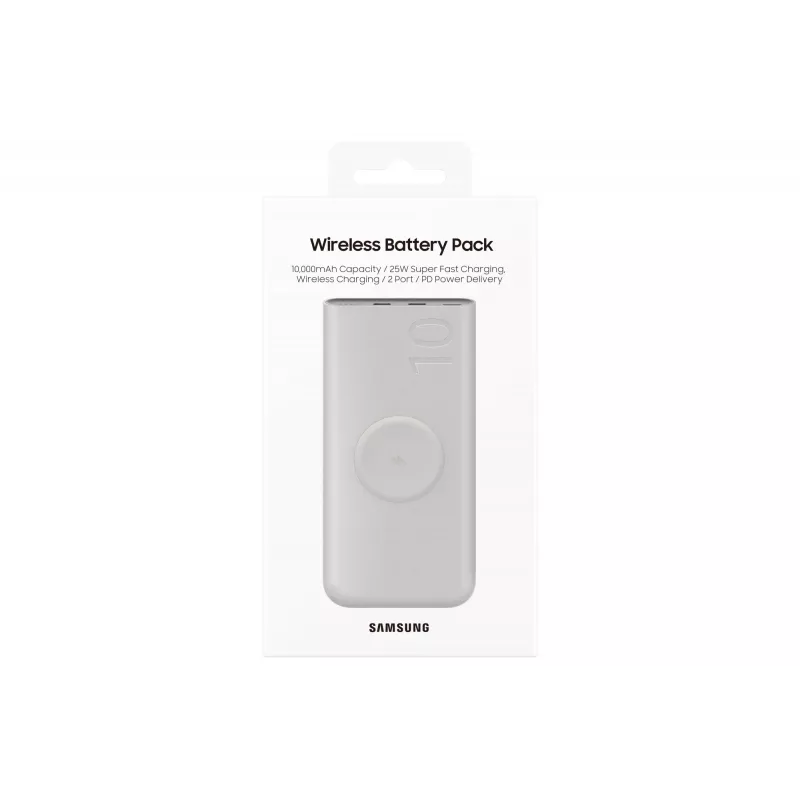 Portable wireless battery pack Samsung EB-U2510XUEGWW 10000 mAh with wireless charging