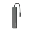 Interface hub Epico 9915112100080 — USB Type-C host, HDMI, USB 2.0, USB Type-C, MicroSD/SD card reader, aluminium/TPU, grey