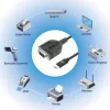 Manhattan USB-C to Serial Converter cable, 1m, Male to Male, Serial/RS232/COM/DB9, Prolific PL2303GT Chip, Black cable, Three Years Warranty