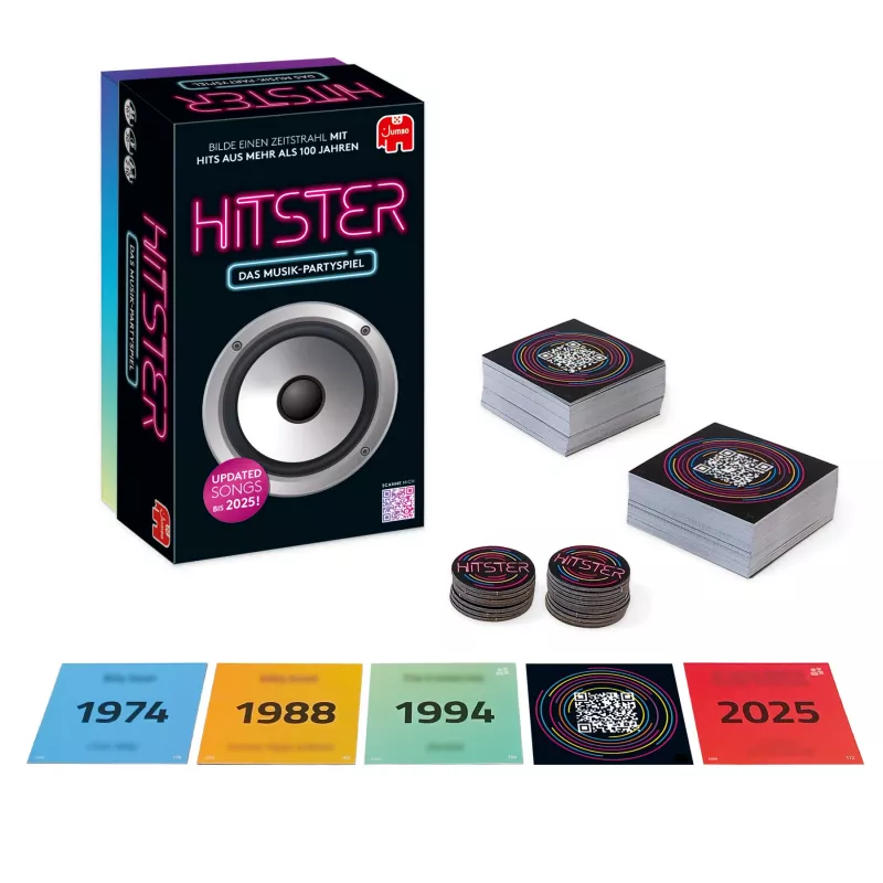 Jumbo Hitster (Deutsche Ausgabe), Card Game, Party, 16 yr(s), 30 min, 30 min