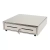 Manual cash drawer Olympia LD 410S, stainless steel housing, 415×410×104 mm, 6.5 kg