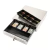 Manual cash drawer Olympia LD 410S, stainless steel housing, 415×410×104 mm, 6.5 kg