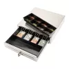 Manual cash drawer Olympia LD 410S, stainless steel housing, 415×410×104 mm, 6.5 kg