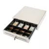 Manual cash drawer Olympia LD 410S, stainless steel housing, 415×410×104 mm, 6.5 kg