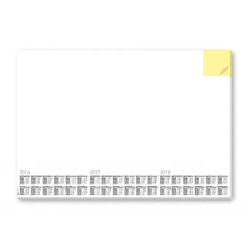 Desk pad Paper White Sigel HO490