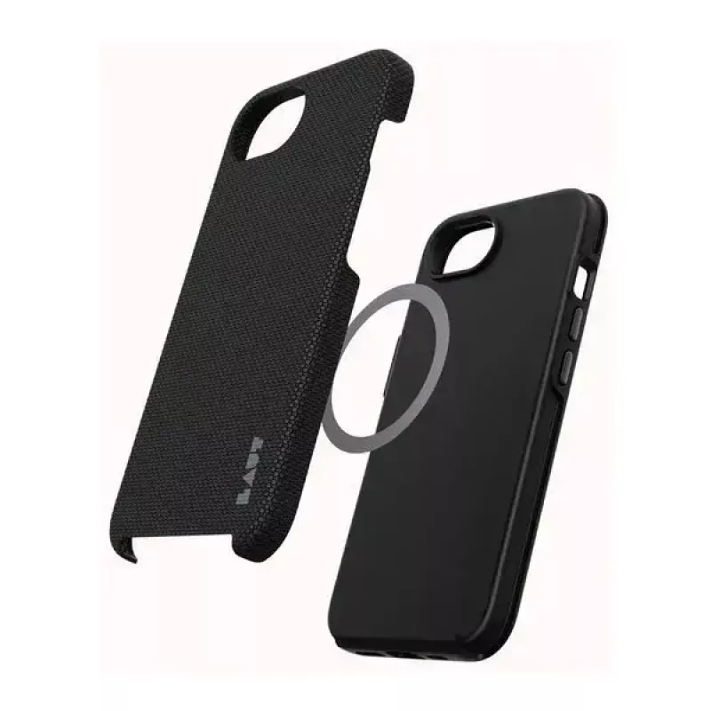 LAUT mobile phone cover for Apple iPhone 16e, Cover case, fits 15.5 cm (6.1 inch) screens, Black