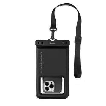 Waterproof Universal Phone Pouch LAUT POP AQUA IP68, black — for smartphones