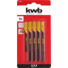 Jigsaw blade KWB 617285 High carbon steel 5 pcs