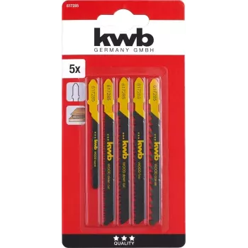 Jigsaw blade KWB 617285 High carbon steel 5 pcs