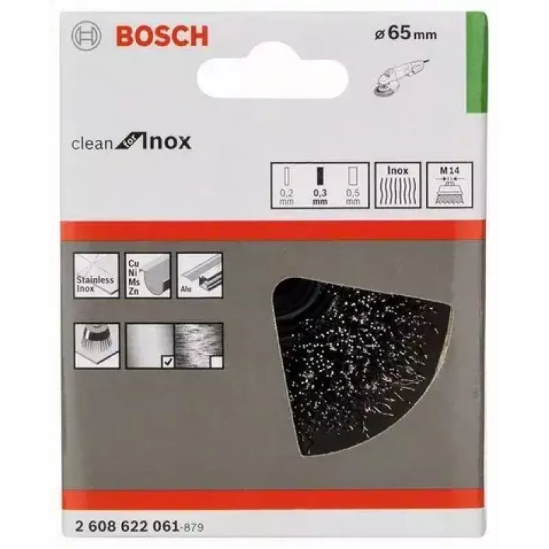Cup brush Bosch 2 608 622 061 Diameter 6.5 cm Wire thickness 0.3 mm