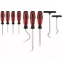 Scratch awl KS Tools 550.1070 Pointed tip BlackRed Handle