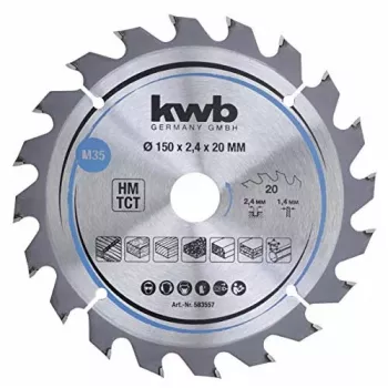 Circular Saw Blade KWB 583557 Tungsten Carbide Tipped 1 pc