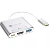 Techly IADAP USB31-HDMIPTY laptop dock/port replicator Wired USB 3.2 Gen 1 (3.1 Gen 1) Type-C Silver